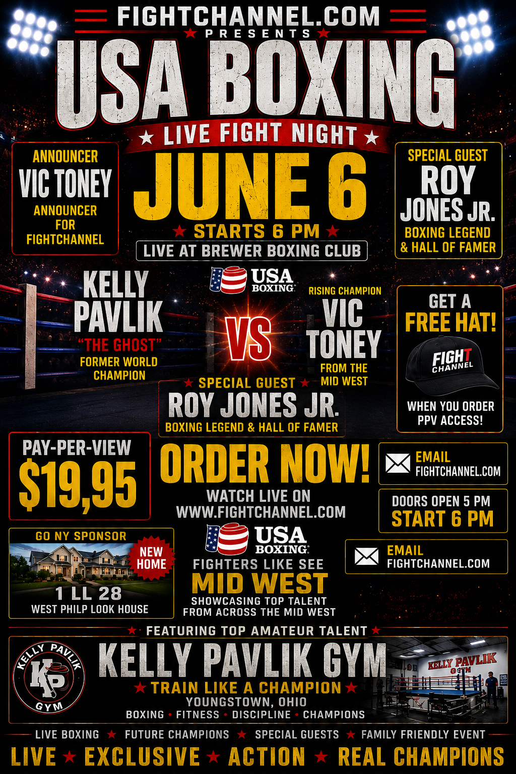 USA Boxing live event on June 6 at Brewer Boxing Club poster